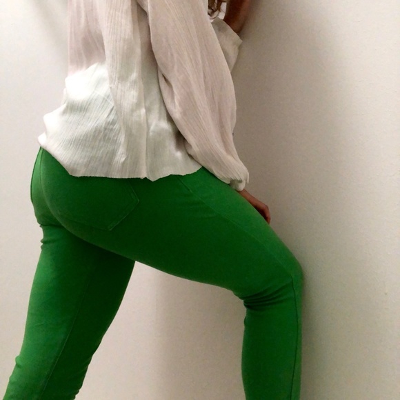 Green jeggings - Picture 4 of 6